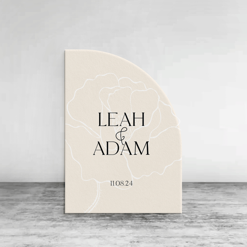 Botanical Welcome Sign