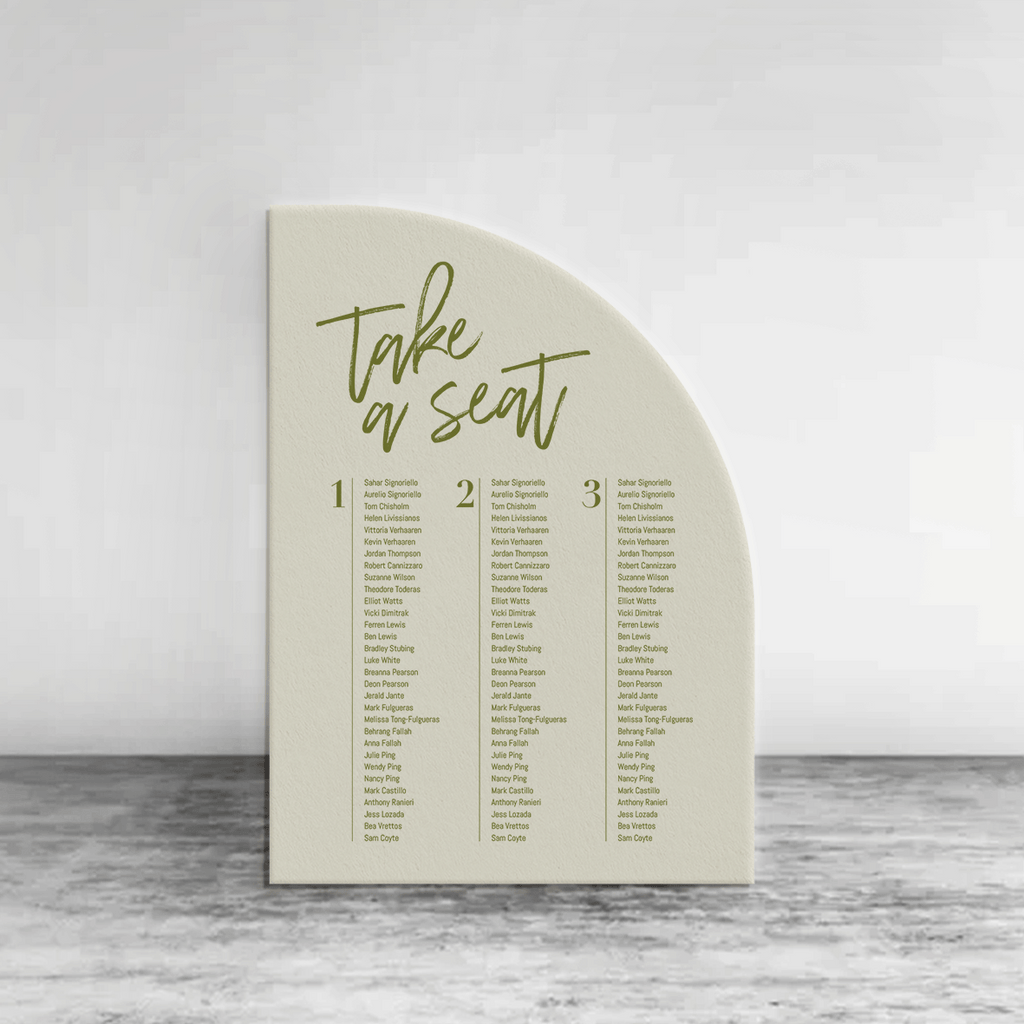 Dreamers Seating Chart