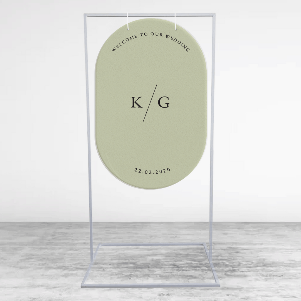 Initials Welcome Sign