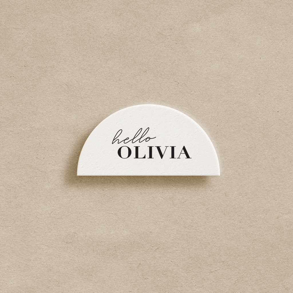 Minimal Place Card