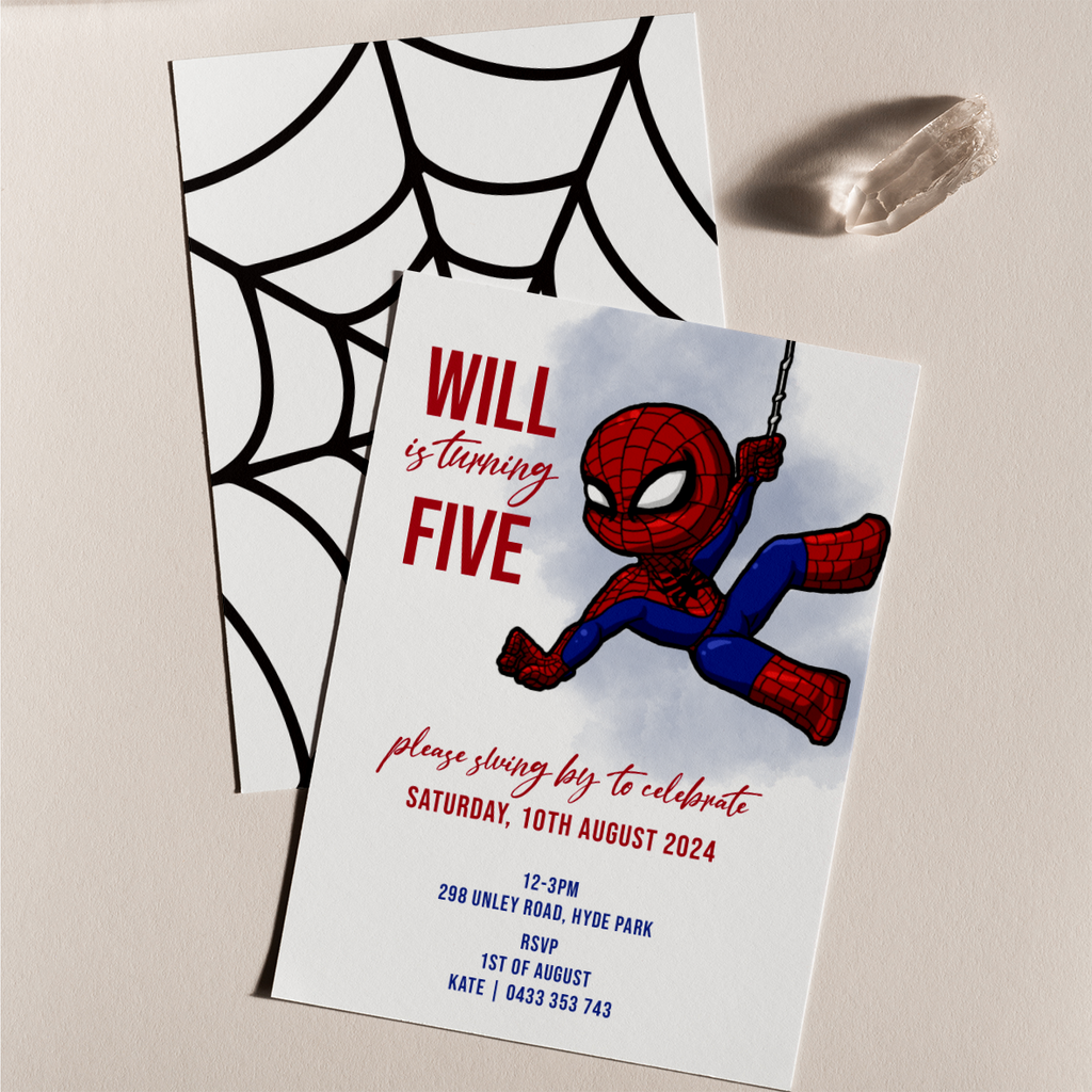 Spiderman Invitation