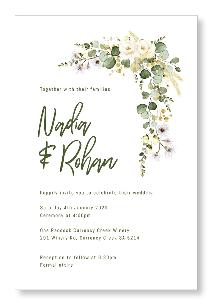 Australiana | Jungle print on White card