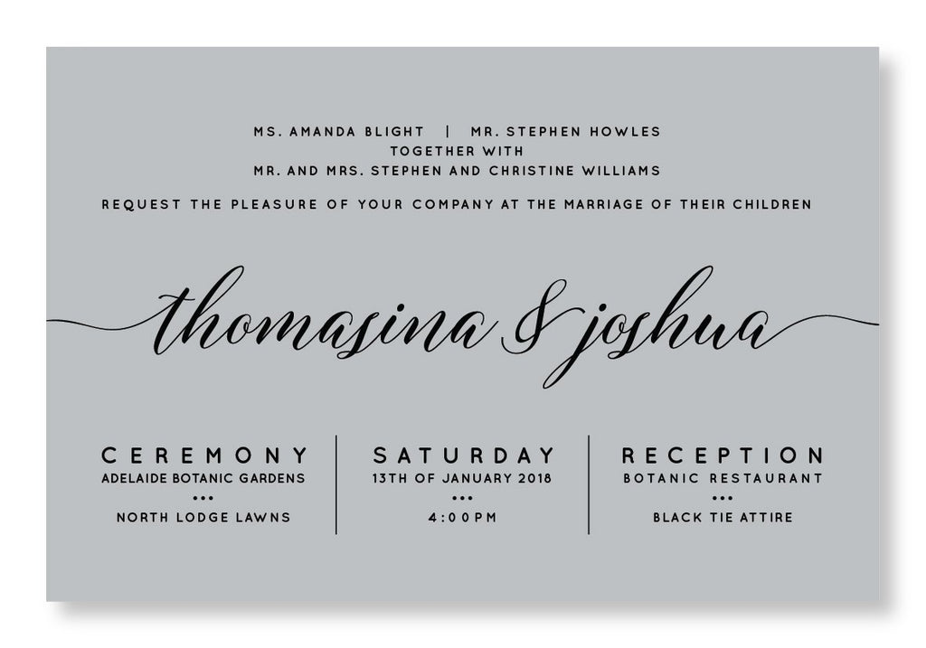 Botanic Bliss | Black print on Haze card