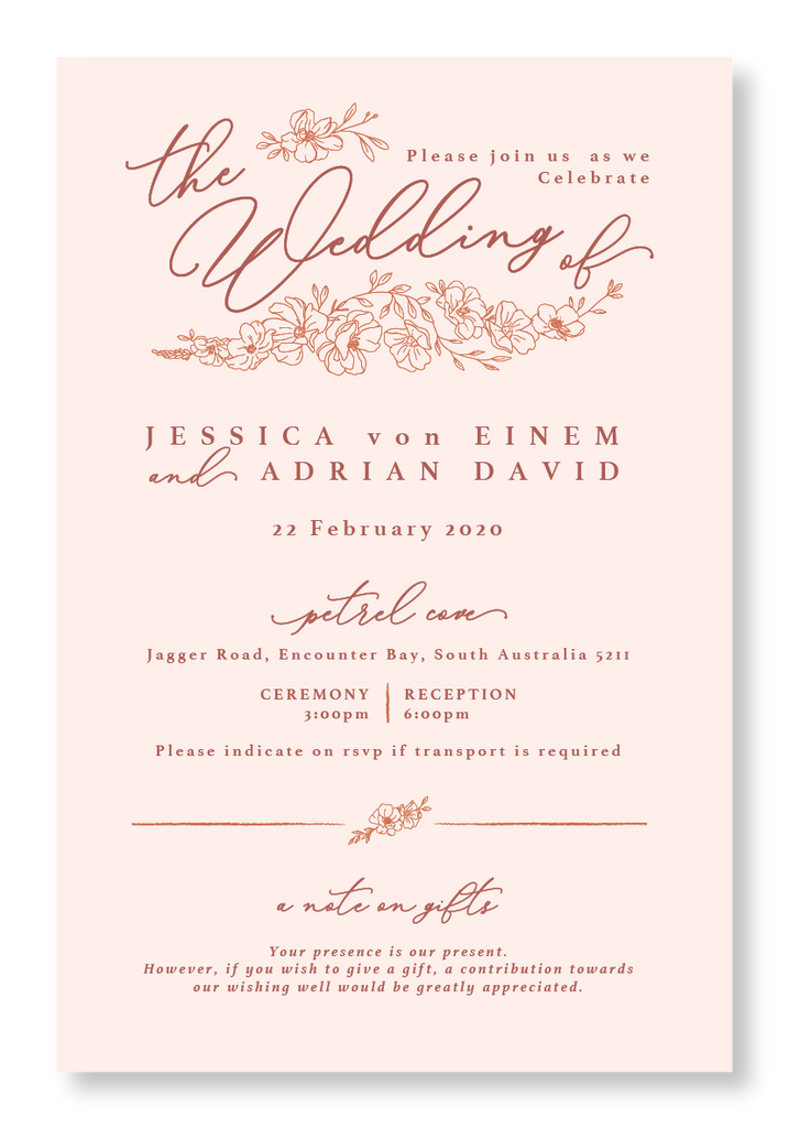 By the Sea | Congo + Amber print on Nude Card