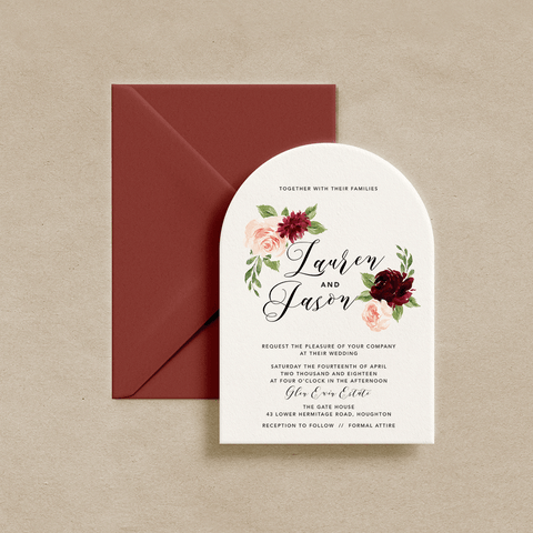 Dark Romance Invitation