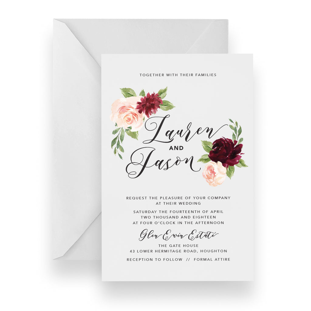 Dark Romance Invitation