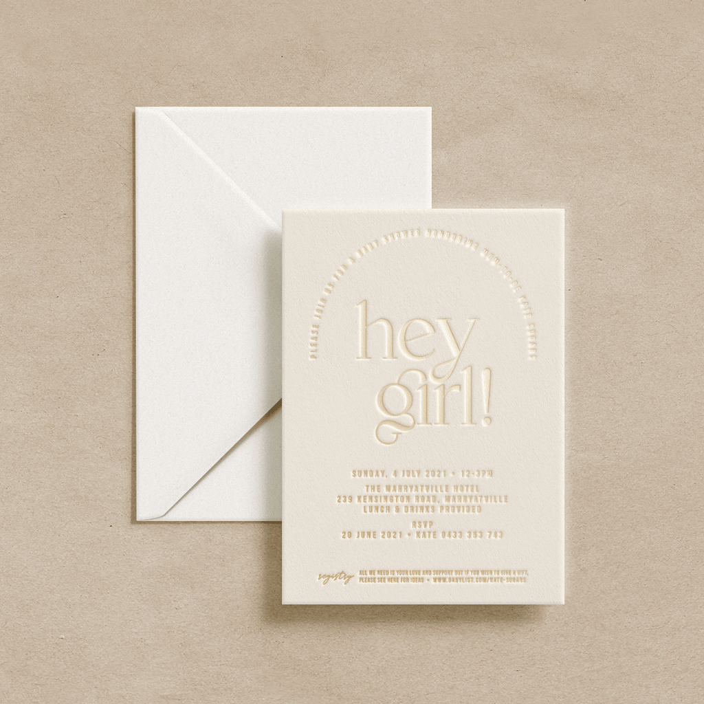 Hey Girl Invitation