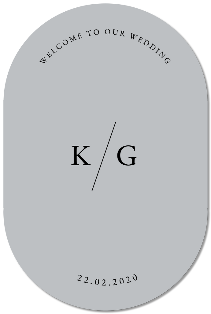 Initials Welcome Sign