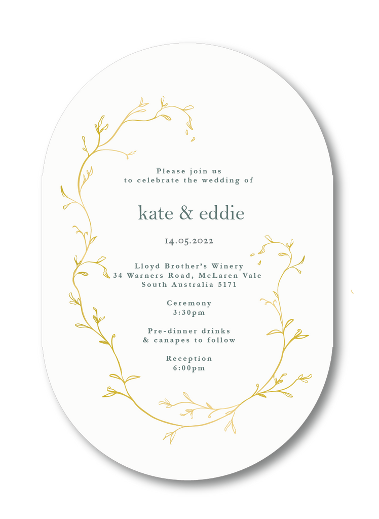 Organic Wreath Invitation