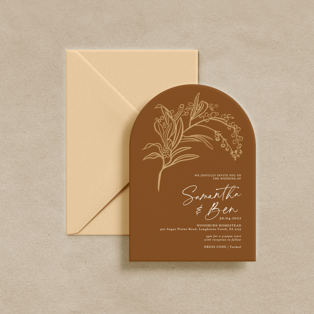 Wattle Invitation