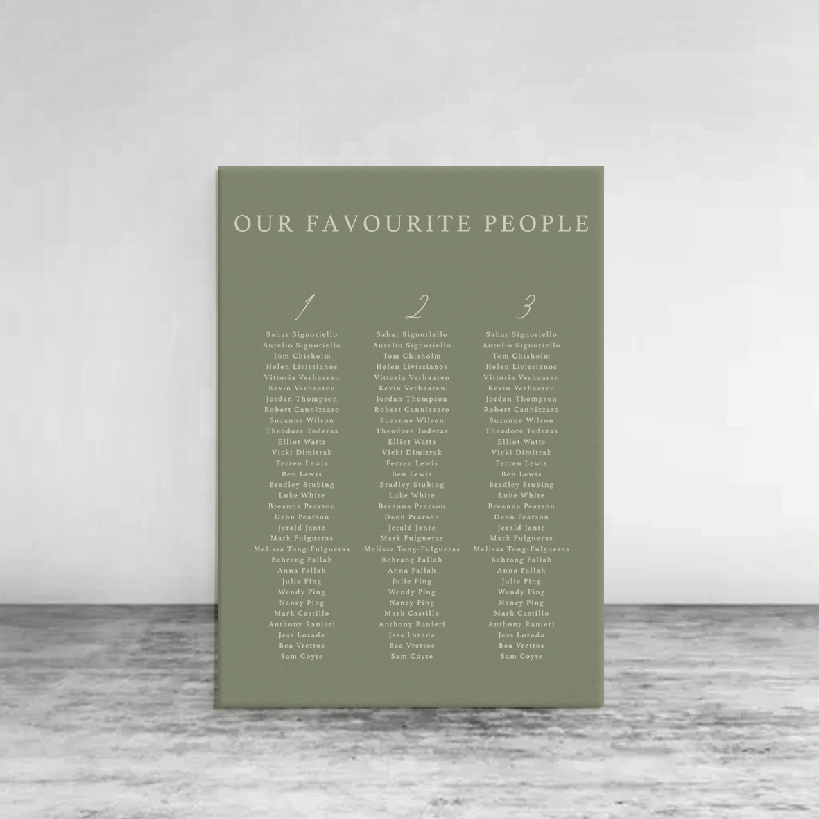 Magnolia Seating Chart Bluebelle Studio