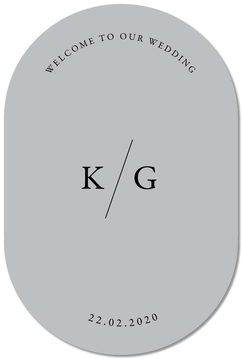 Initials Welcome Sign